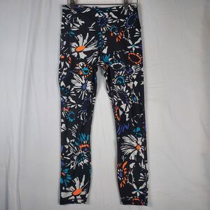 Under Armour Compression Legging Medium Floral Print Performance Yoga Fitness